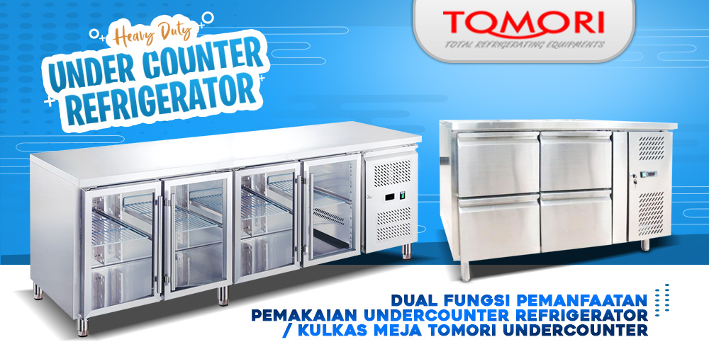 Dual fungsi pemanfaatan pemakaian undercounter refrigerator